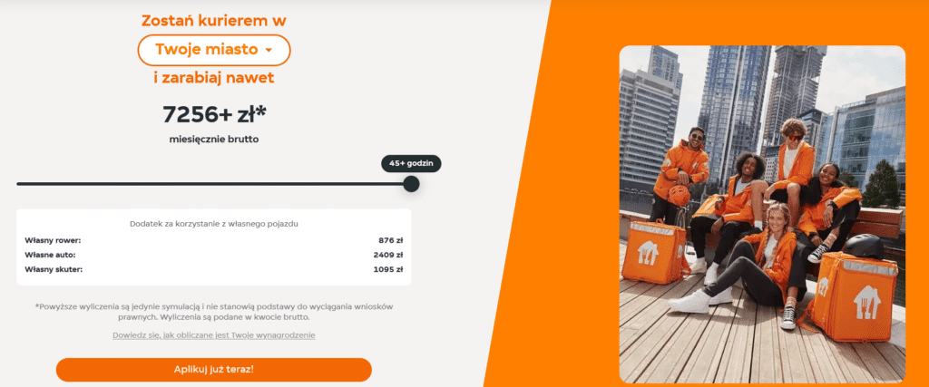 Od ilu lat można pracować w pyszne.pl